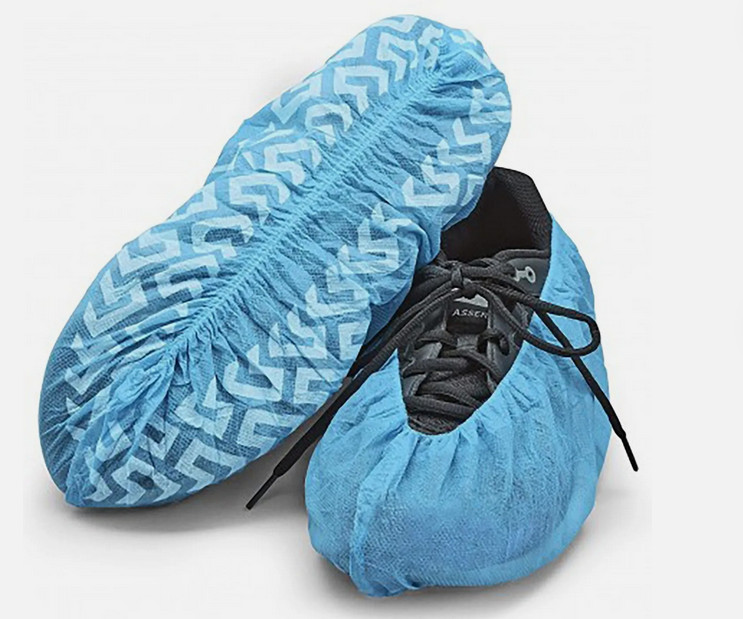 Shoe Cover Anti-Slip, Medical, 16 inches, 30gsm Blue Non Woven 10 ROLLS