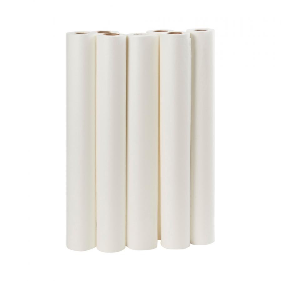 McKesson Exam Table Paper 21 In. x 225 Ft. White Smooth Free 12 Count, 18-914