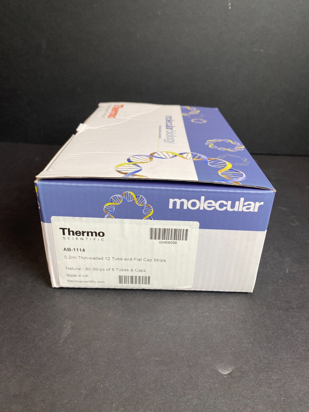 Thermo Scientific 12 Tube Strip Thin Wall with Flat Cap 0.2 ml 90 Strips