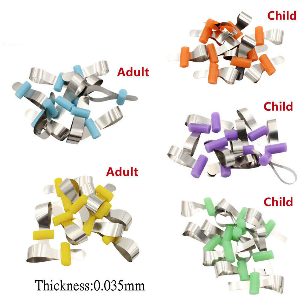 Dental Orthodontic Sectional Contoured Metal Matrices Bands Retainerless Sheet
