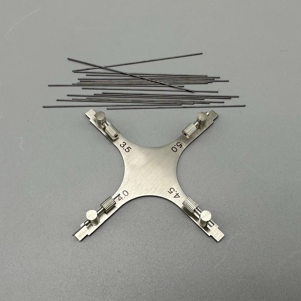 Dental Orthodontic Bracket Positioner with Cross Star Gauge Bracket Positioning