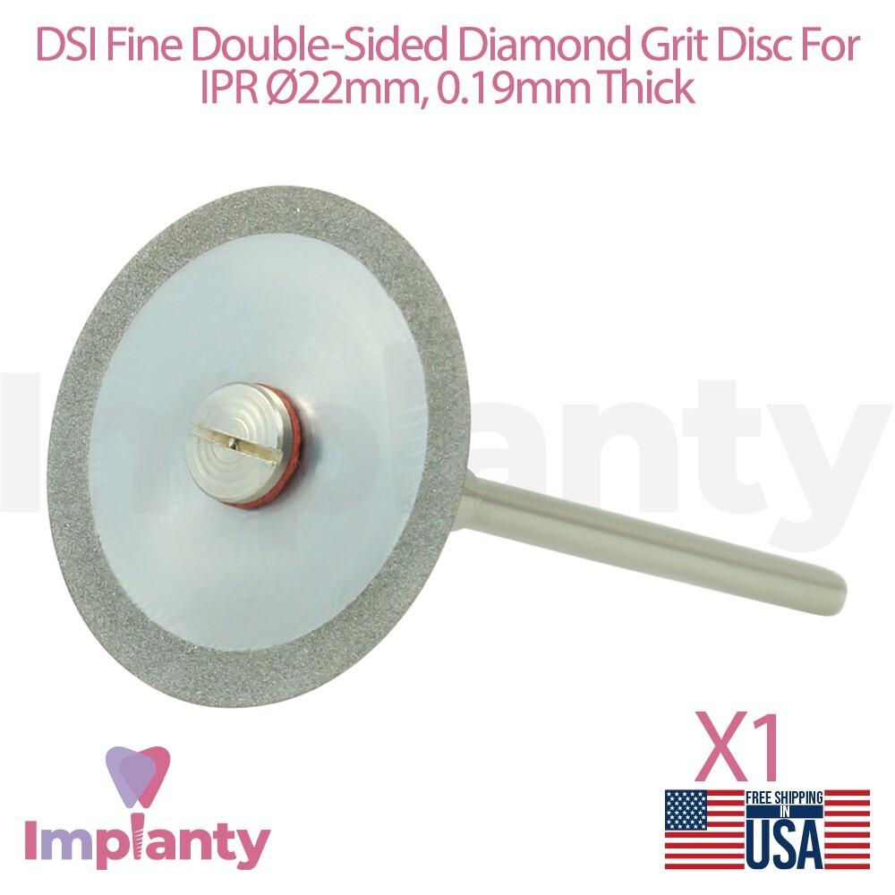 DSI Fine Grit Diamond Coated Separator IPR Flexible Discs Ø22mm Dental Lab