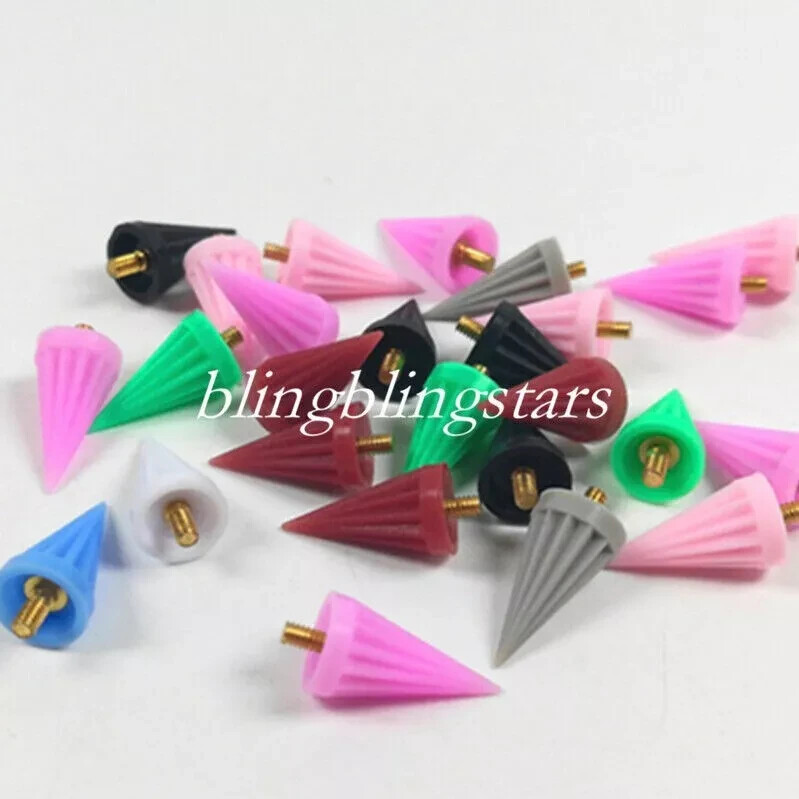 100 Pcs/Box Dental Polisher Disposable Brushes Pointed Rubber Tapered Webbed Cup