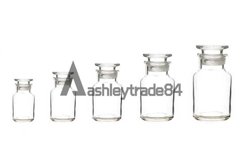 125/250/500ml Clear Glass Wide Mouthed Reagent Bottle Chemical Experiment Ware