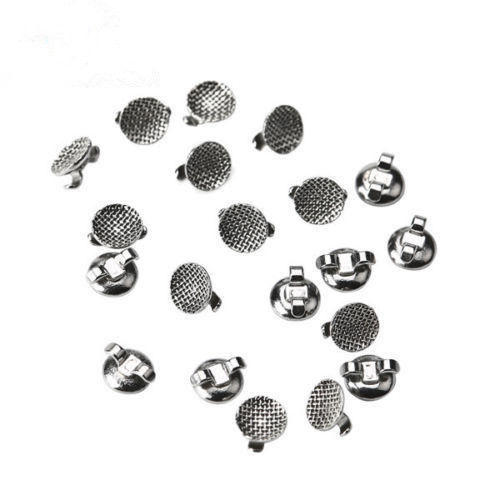 10Pc/Pack Dental with Cleat double wing Mesh Orthodontic Lingual Button Bondable