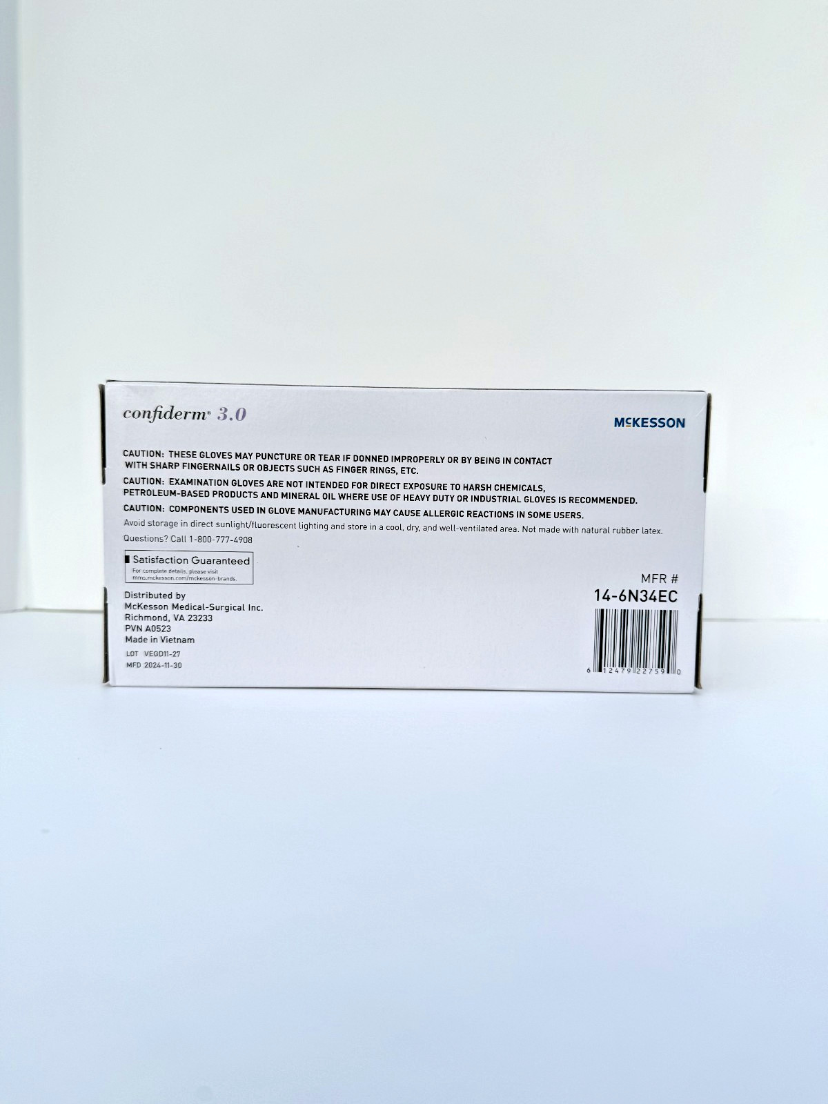 McKesson Confiderm Nitrile Exam Gloves – 200 Count (2×100) Powder Free – New