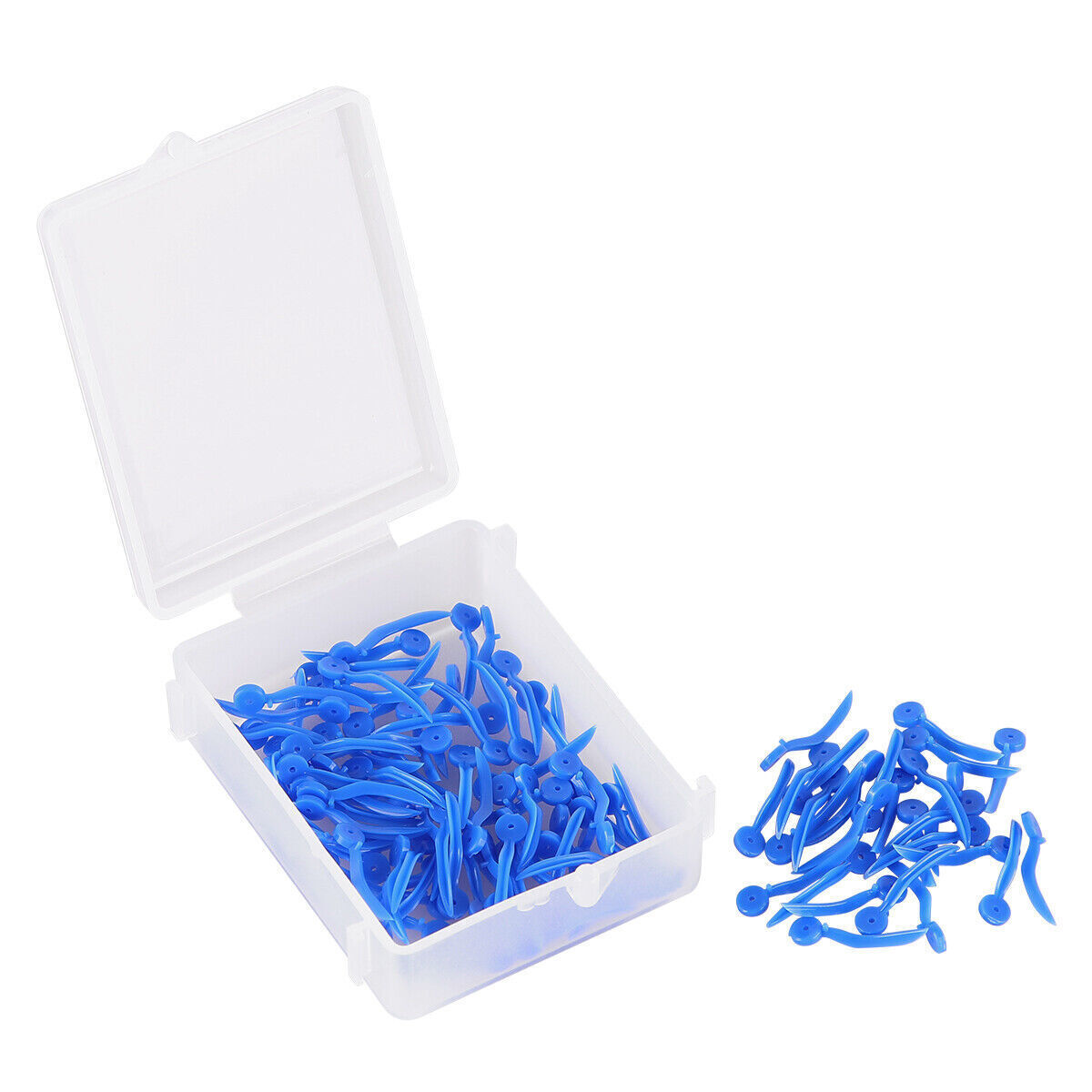100Pc/Pk Dental Disposable Plastic Wave Poly Wedge With Holes Round XS/S/M/L