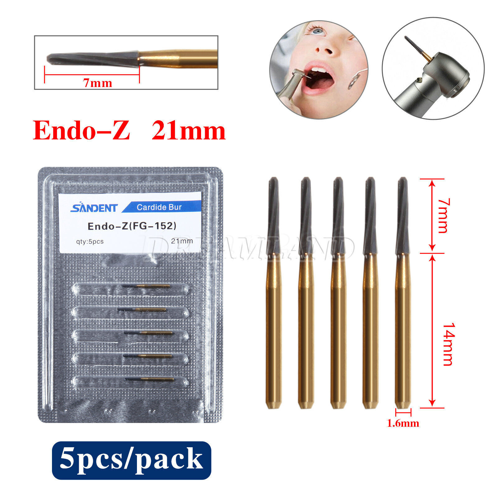 Dental Tooth Extraction Burs Carbide Burs FG Zekyra # 23/25/21/28 mm