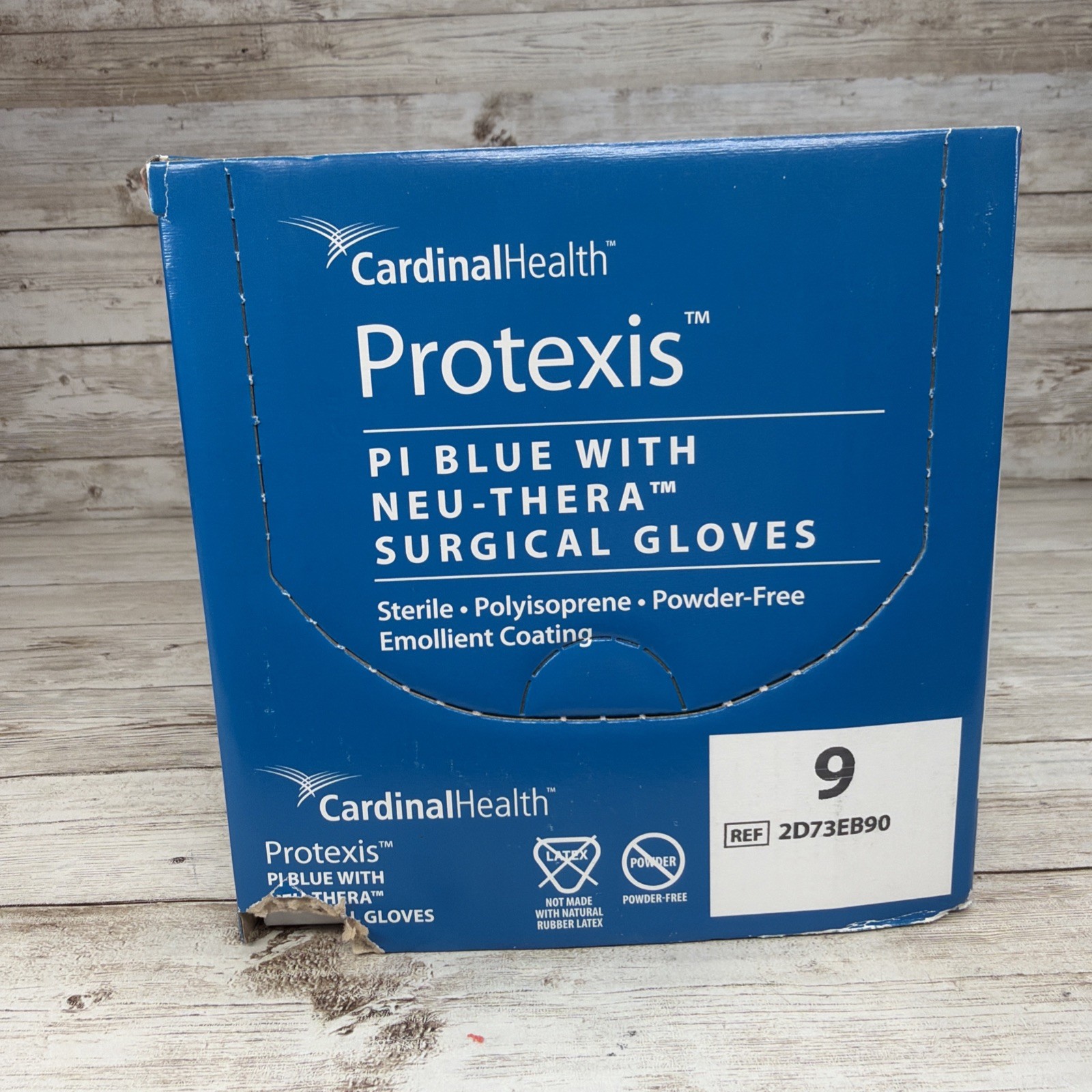 Protexis PI Blue w/Neu-Thera Surgical Gloves *50 pr Box* Size: 9 *See Date*10-24