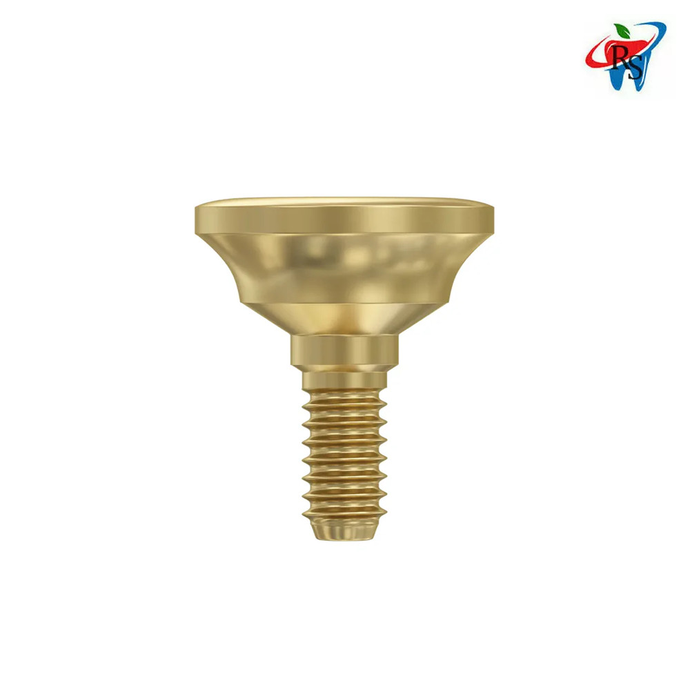 5x Dental Prosthetic Extra Wide Concave Healing Cap Ø6.3 Int Hex 2.42mm Titanium
