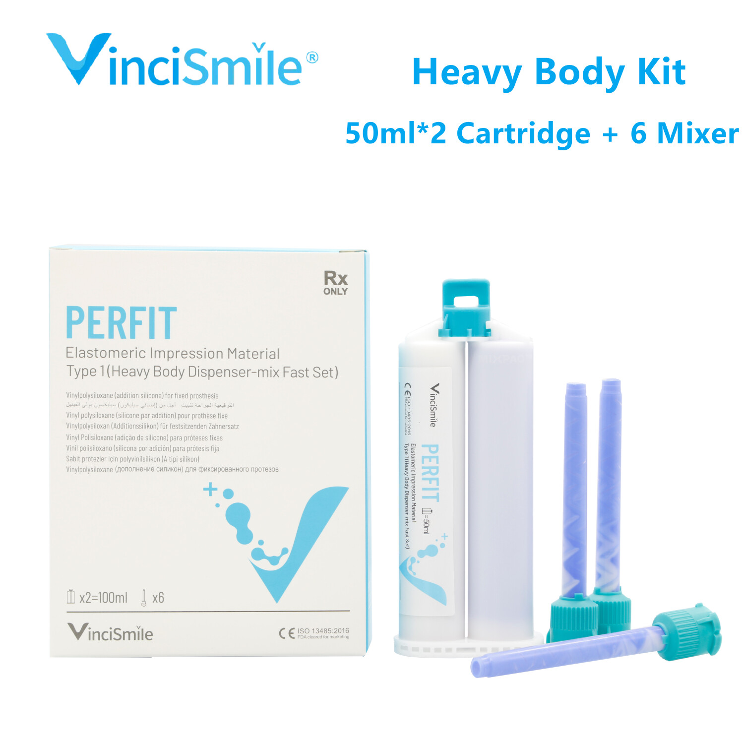 Dental VPS PVS Crown & Bridge Impression Material Heavy Body Auto Dispenser