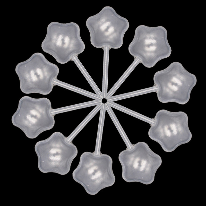 50 Pcs/pack Ice Cream Jelly Milkshake Droppers Straw Dropper For Cake Disposable
