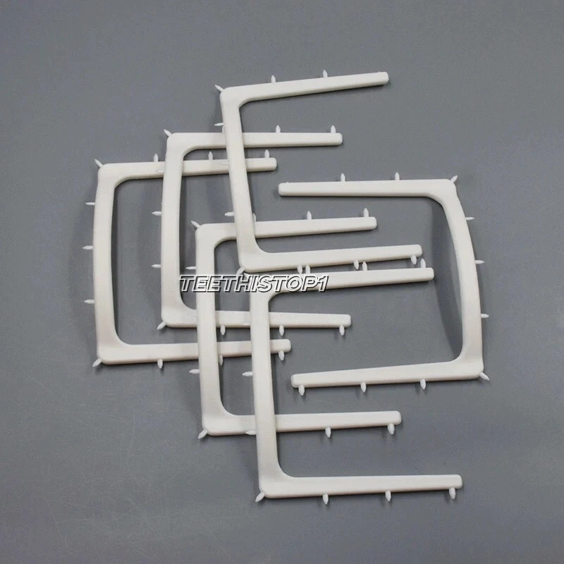 10 Pcs Dental U-Shape Autoclavable Plastic Rubber Dam Frame Holder Instrument