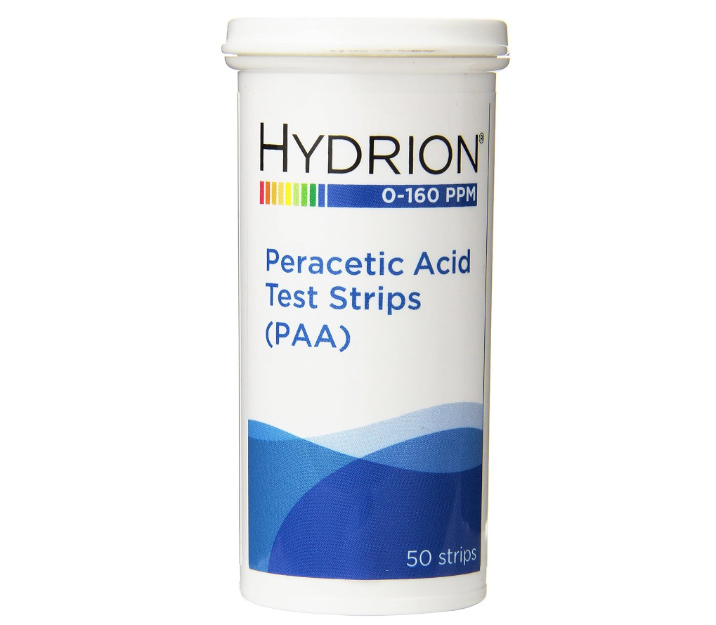 Hydrion 0-160 PPM Peracetic Acid Test Strips 100 Strips Date 7/23