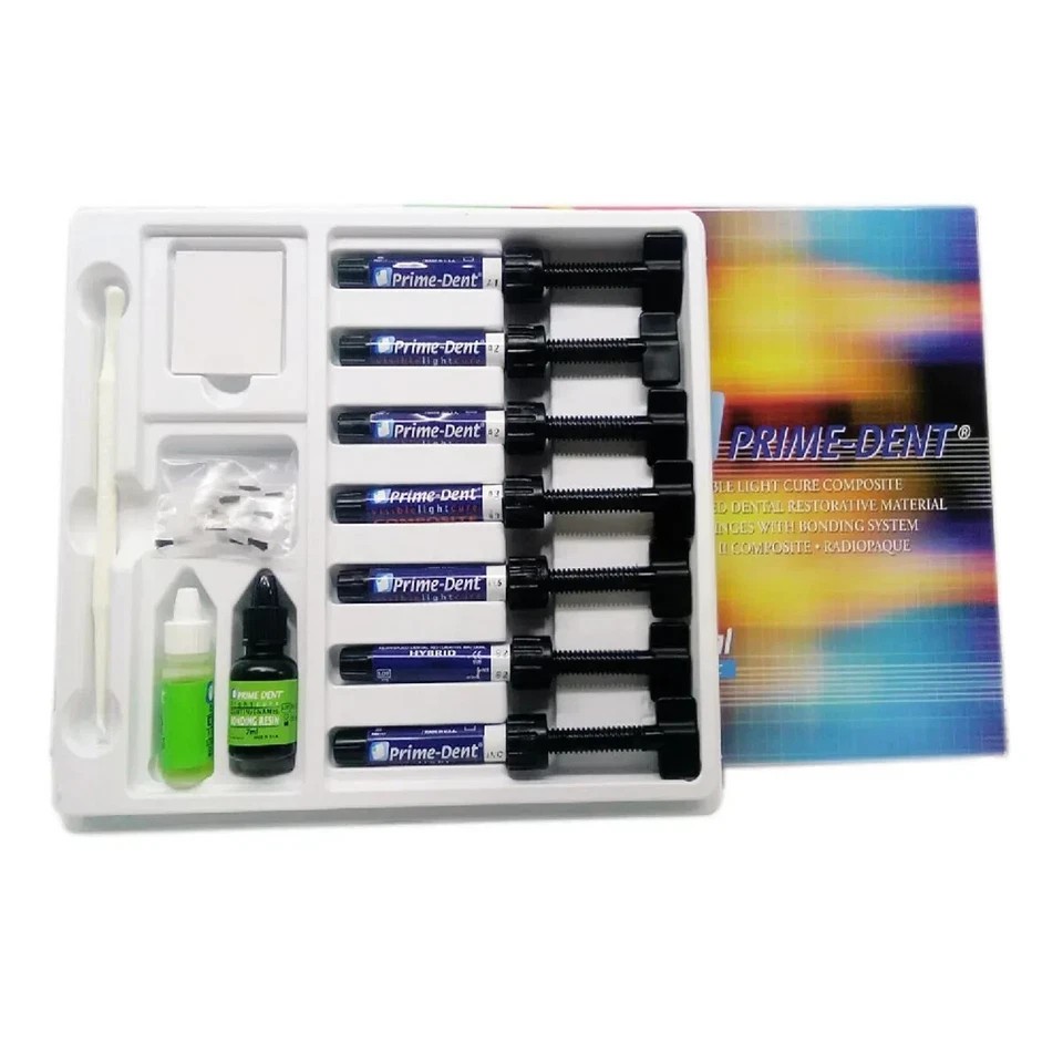 PRIMEDENT Visible Light Cure Resin Based 7 Composite Bonding Dental Restorative
