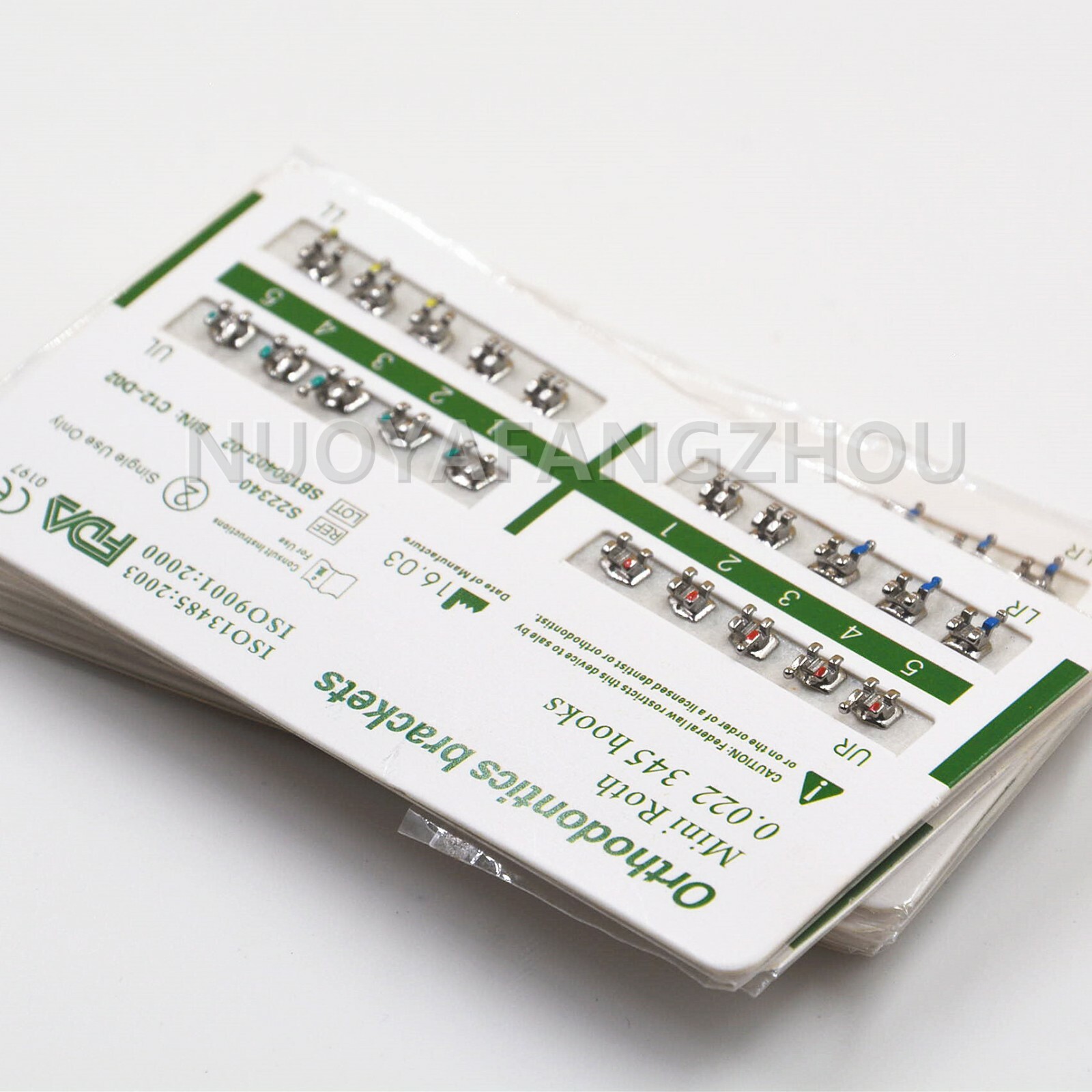 5 Sets Dental Teeth Brackets Mini Roth 022 345 Hooks Mesh Base Ultrathin Braces