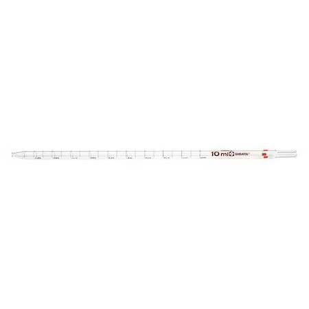 SIBATA 20200-51A Serological Pipet, 5mL Cap, 350mm, PK10