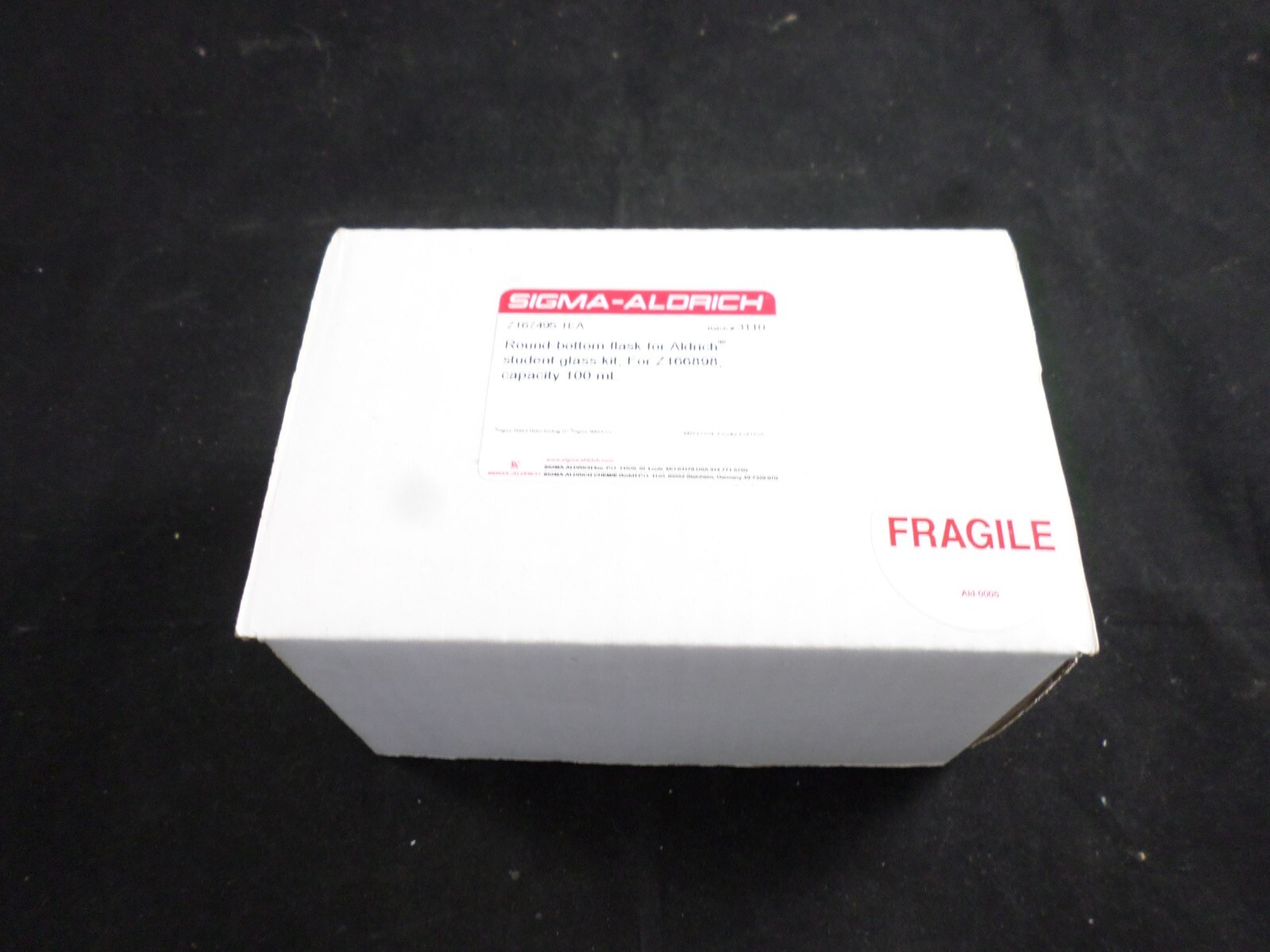 SIGMA-ALDRICH 100mL Round-Bottom Flask For Aldrich Student Glass Kit Z167495-1EA