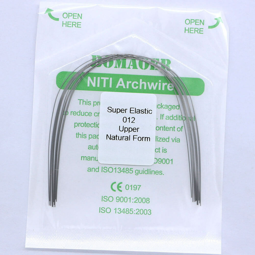 10 Packs Dental Orthosuper Elastic Niti Round Arch Wire Nature Form All Sizes