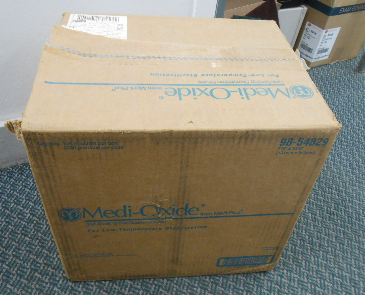 MEDI-PLUS MEDI-OXIDE SELF SEAL STERILIZATION POUCHES, 98-54829, QTY: 1000