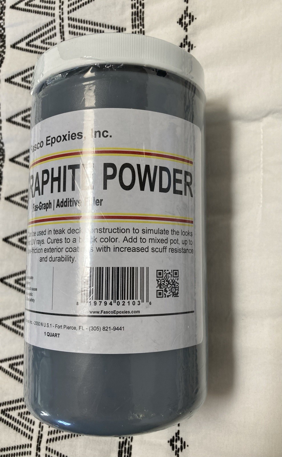 FASCO EPOXIES PURE GRAPHITE POWDER FAS GRAPH ADDITIVE POWDER SEALED 1 QUART