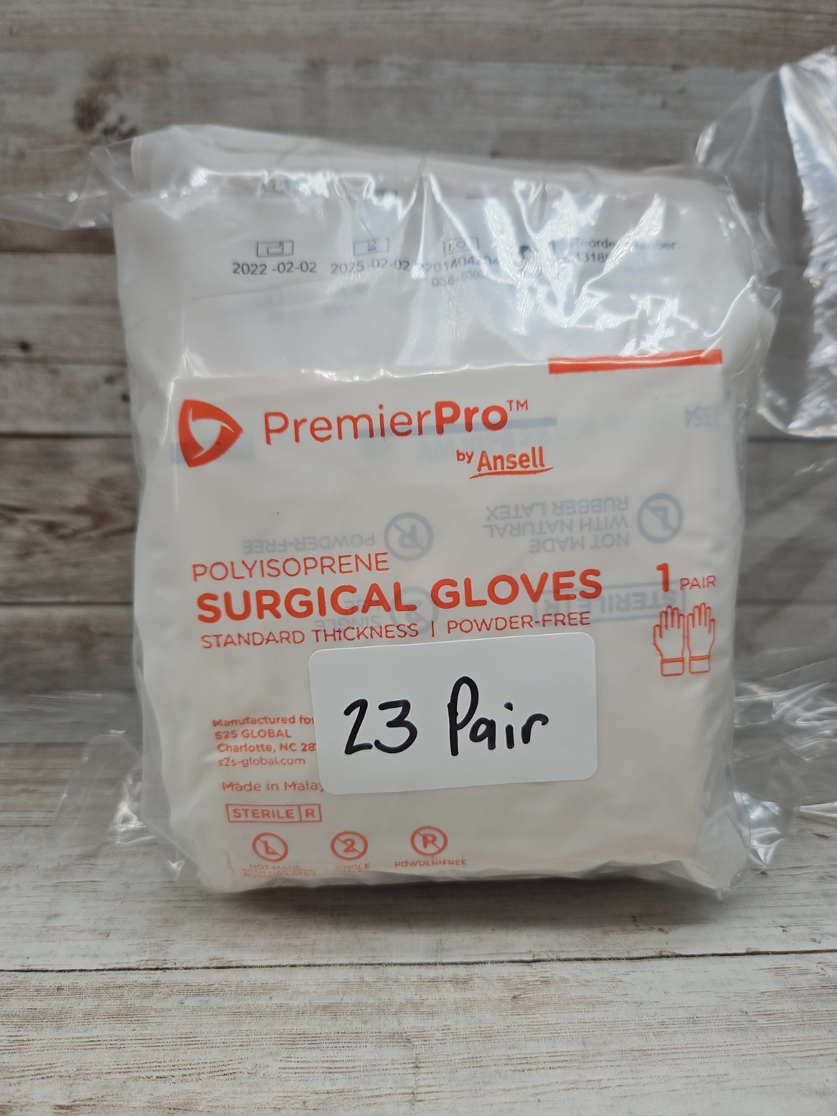 Premier Pro Polyisoprene Surgical Gloves Ansell *23 Pair* Size: 8.5 *See Date*