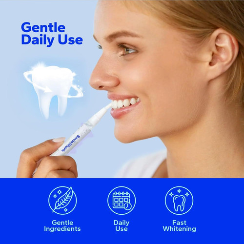 Premium Teeth Whitening Pens (4 Count), Sensitive-Free Gel,…