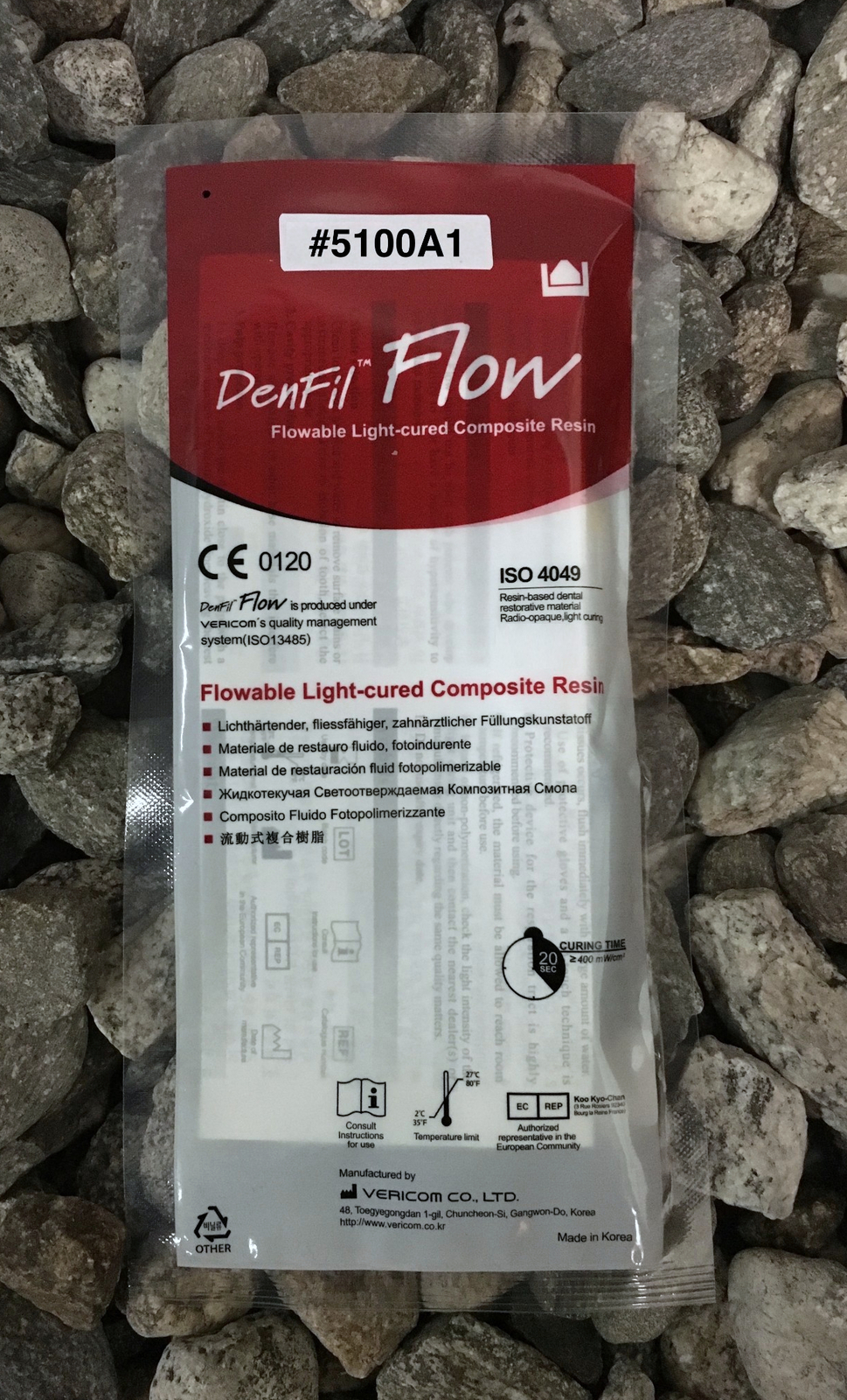DenFil Flow 2g Syringe A1 Flowable LightCured Composite Resin Exp. 03-2027
