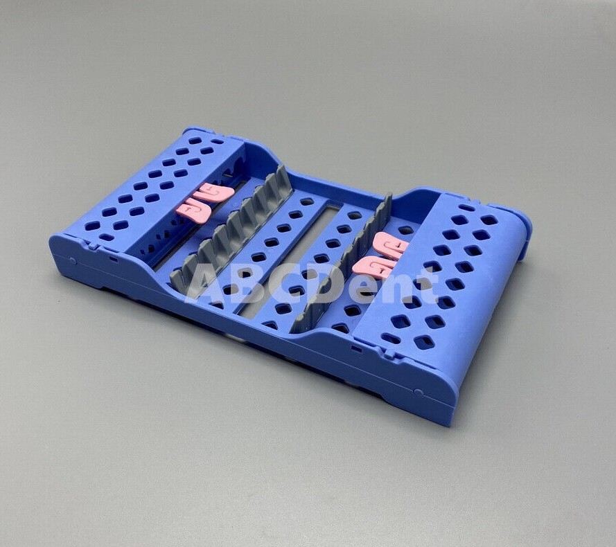 Plastic Dental Sterilization Cassette Rack Box Tray 4 / 8 Instrument Autoclave