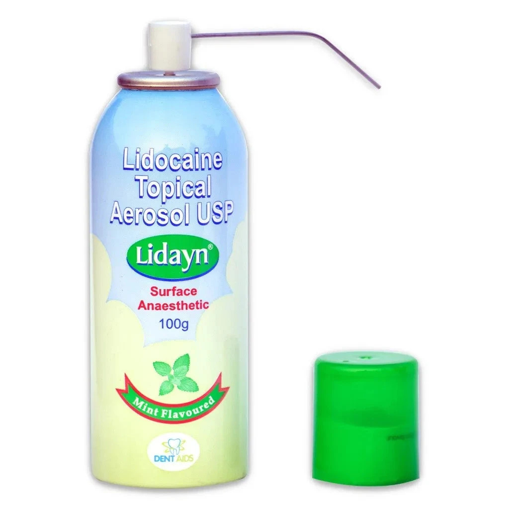 1 X Dentaids Lidayn Spray Mint flavored topical aer osol ansth-etic spray