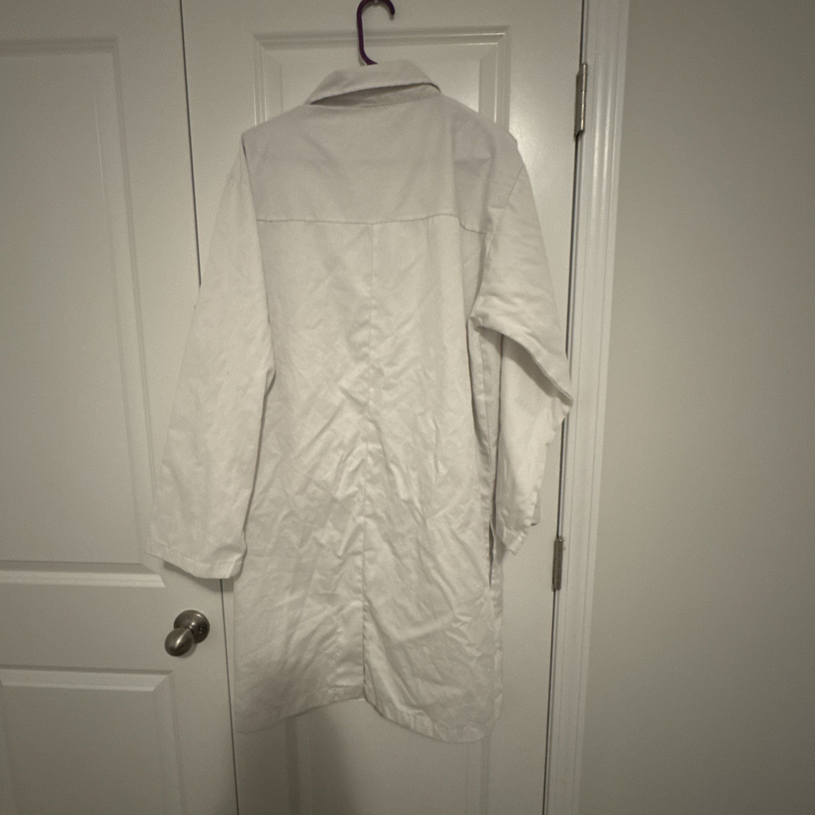 NY Threads Professional Lab Coat Long Sleeve -White