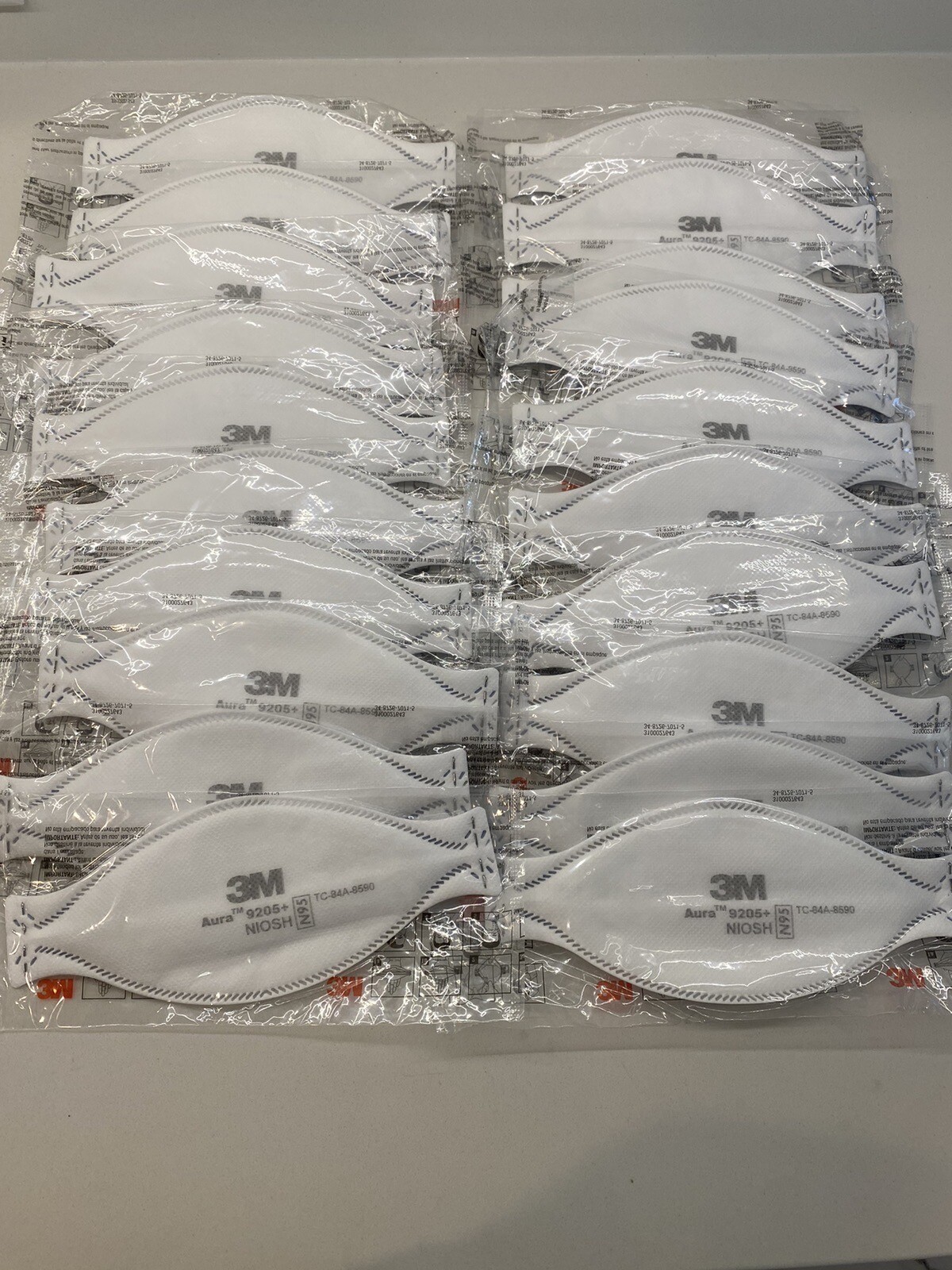 N95 NIOSH Particulate Respiratory Protection MASKS USA MADE 3M 9205+ AURA