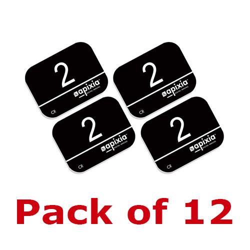 12 Pack Size #2 Scanner Apixia X-Ray Phosphor Plates PSP