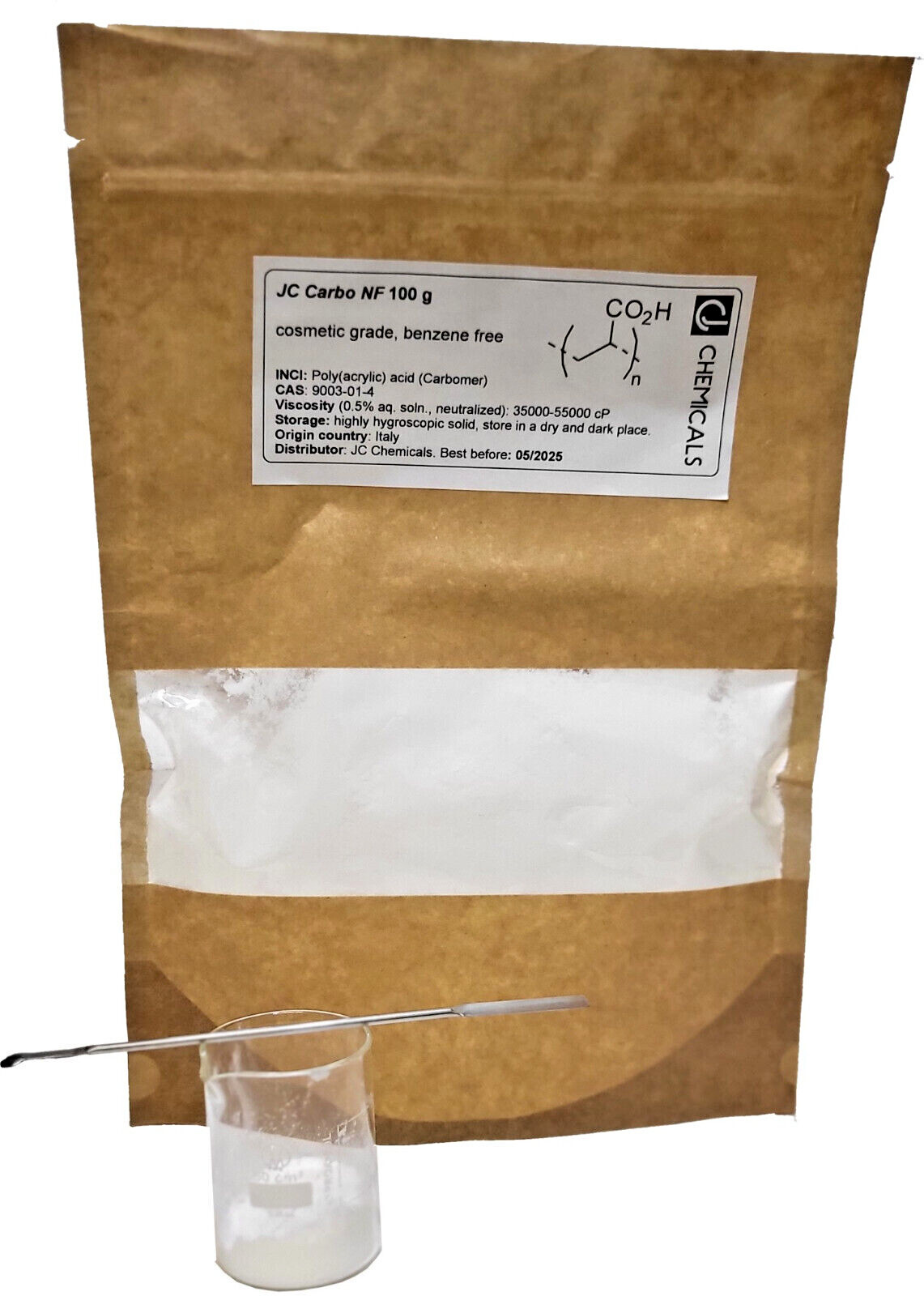 Carbomer 940 (Polyacrylic Acid , CAS 9003-01-4) Grade A+ (acc USP/NF, Ph. Eur.)