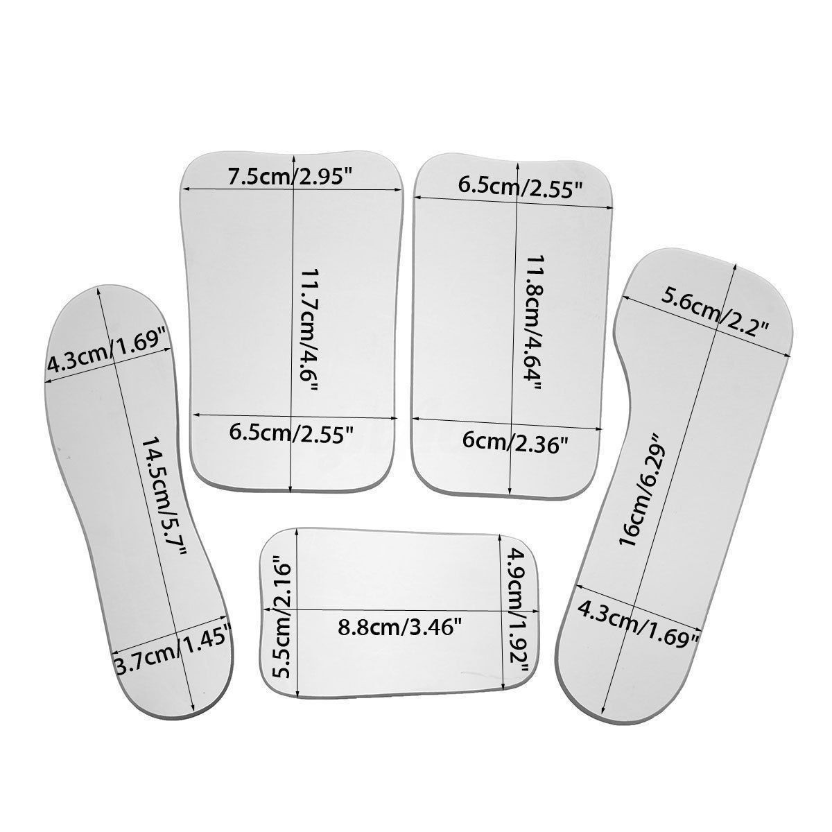 5/ Dental Orthodontic Mirror Photography Double-Sided Mirrors Glass Reflectors