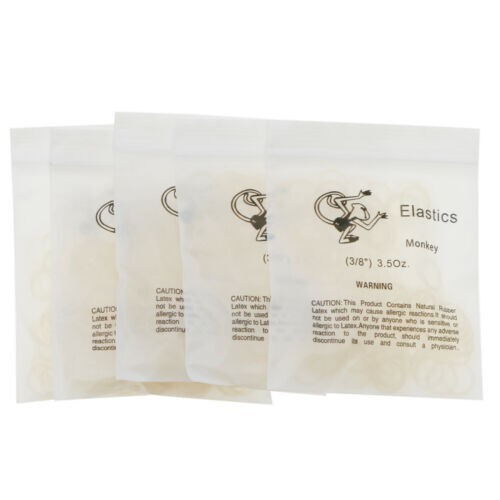 100pc Dental Orthodontic Rubber Bands Elastics Latex Braces Non-toxic Tool 3.5Oz