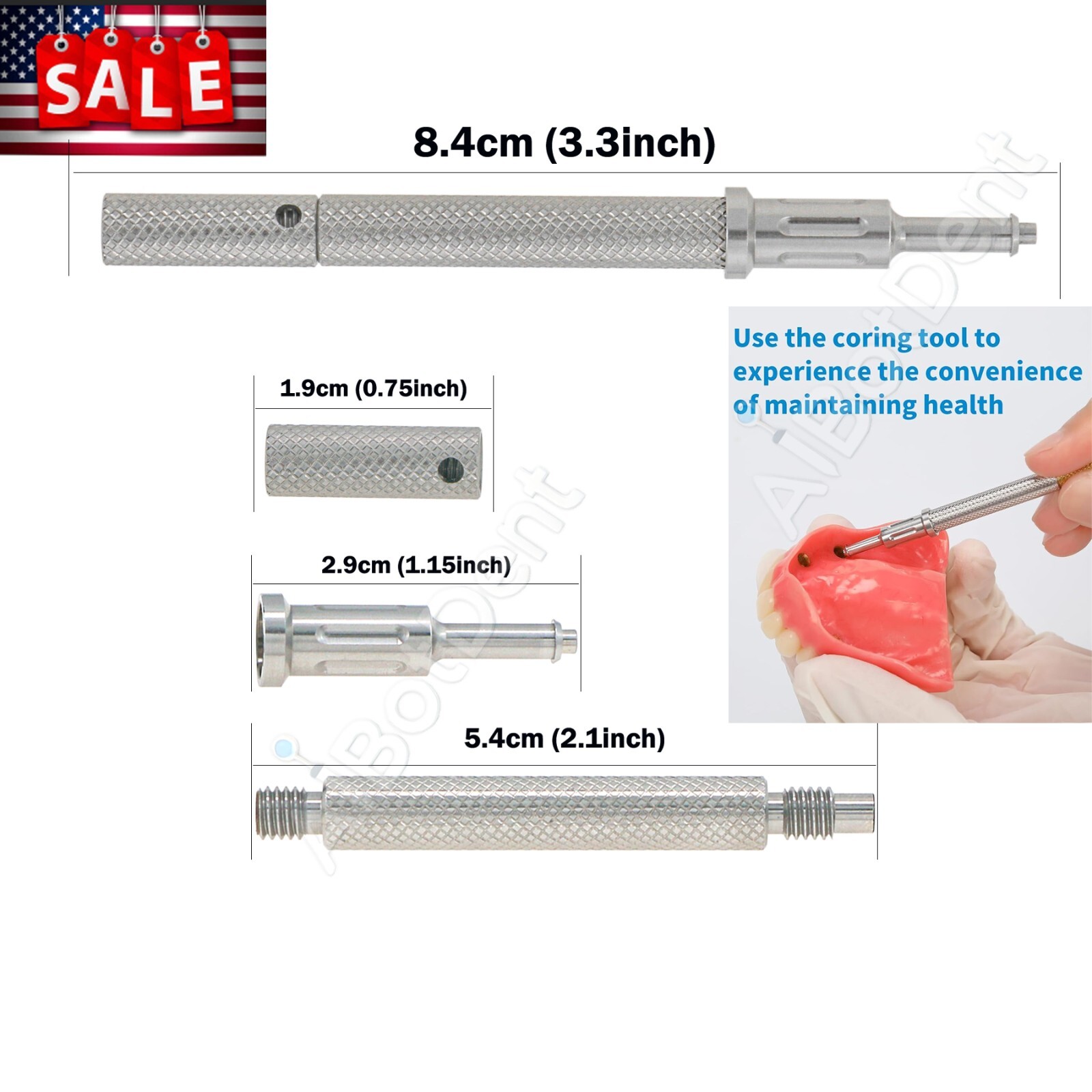 US Overdenture Locator Tapered Abutment for Hiossen Nobel Zimmer Retention Caps