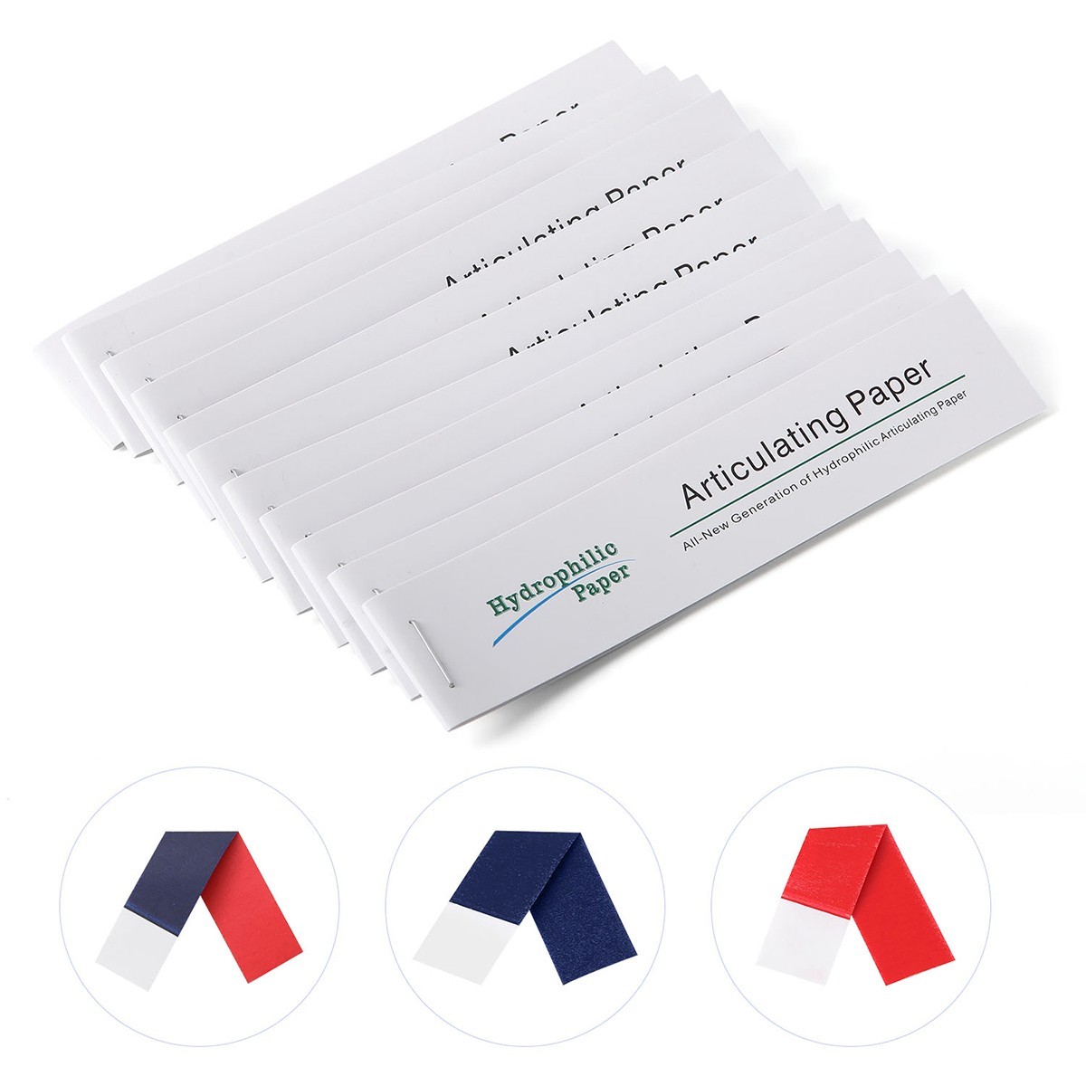 AZDENT Dental Articulating Paper Double Sided Strips Thick 100µm Blue/Red