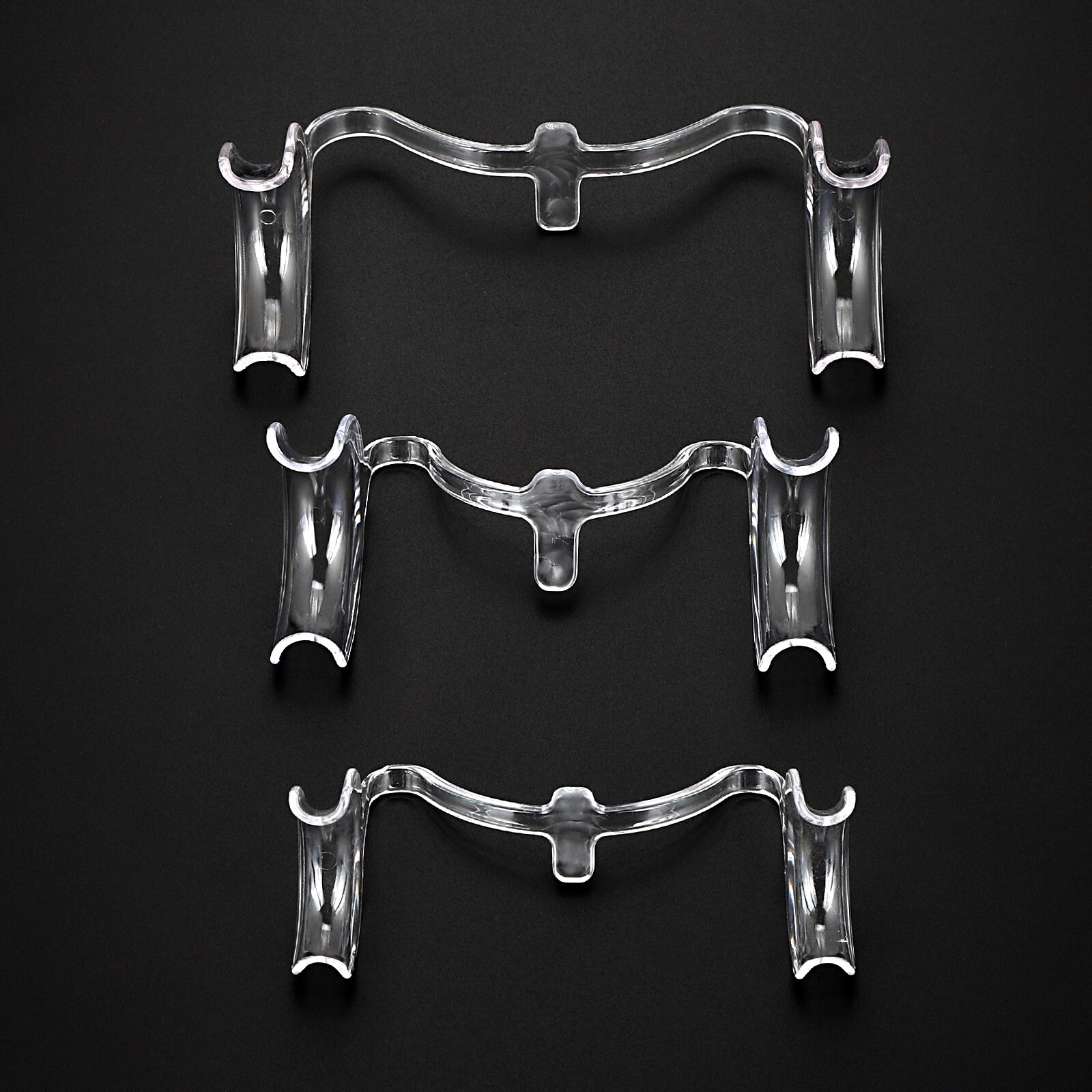 Clear White M-Type Cheek Retractor 10pcs – Large Size Dental Mouth Opener