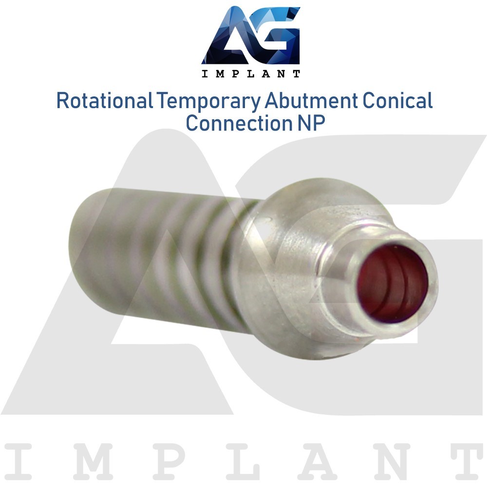 10 Dental Rotational Titanium Temporary Prosthetic (NP) Conical Hex 2.25mm