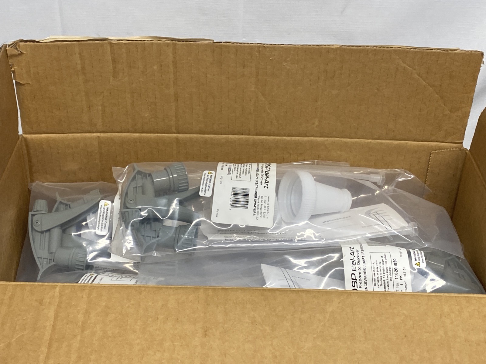 (20/Cs) SP BEL-ART Polypropylene Trigger Sprayers w/ 53mm Adapters 116200050