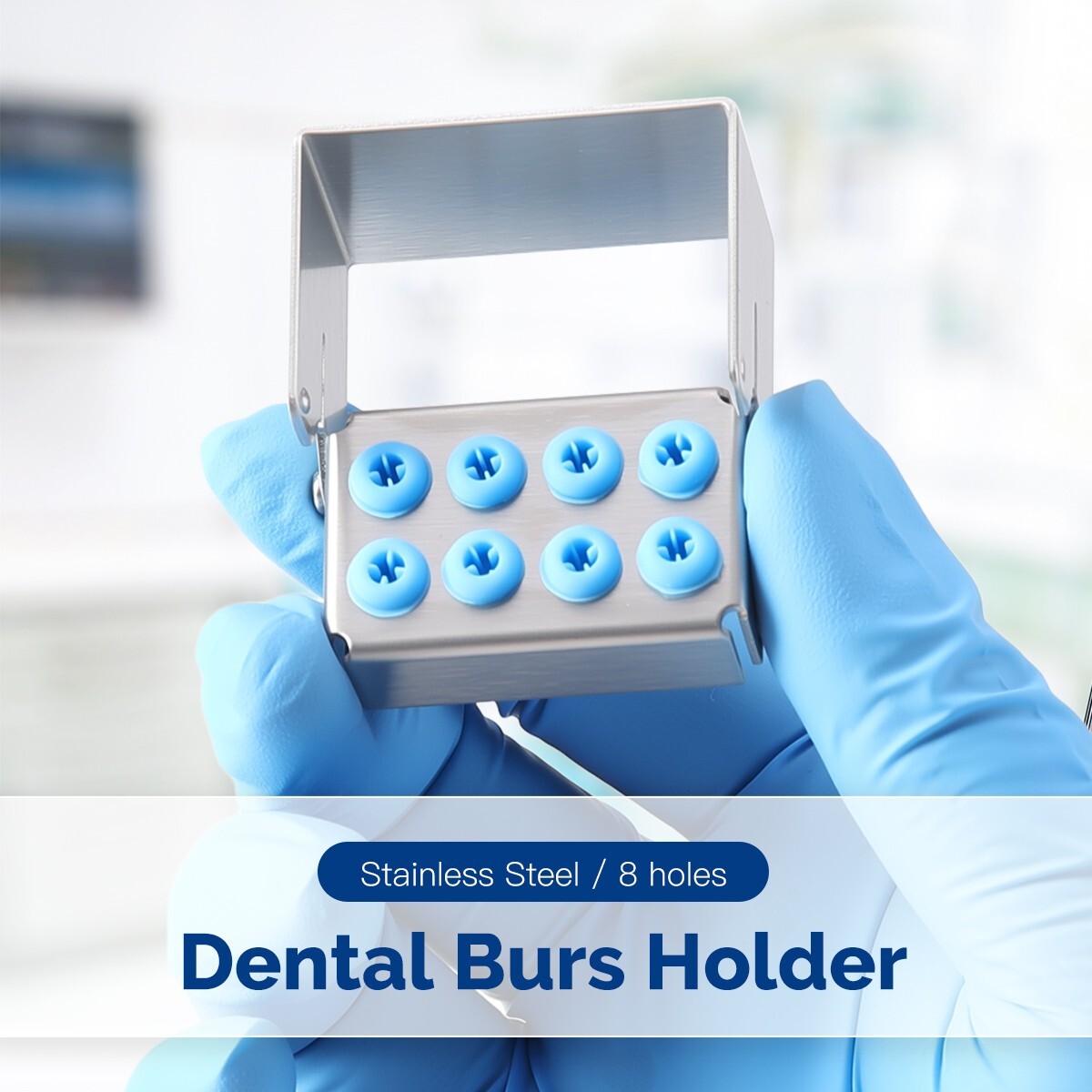 8/30 Holes Dental Burs Holder Sterilizer Box Disinfection Case Autoclave USA