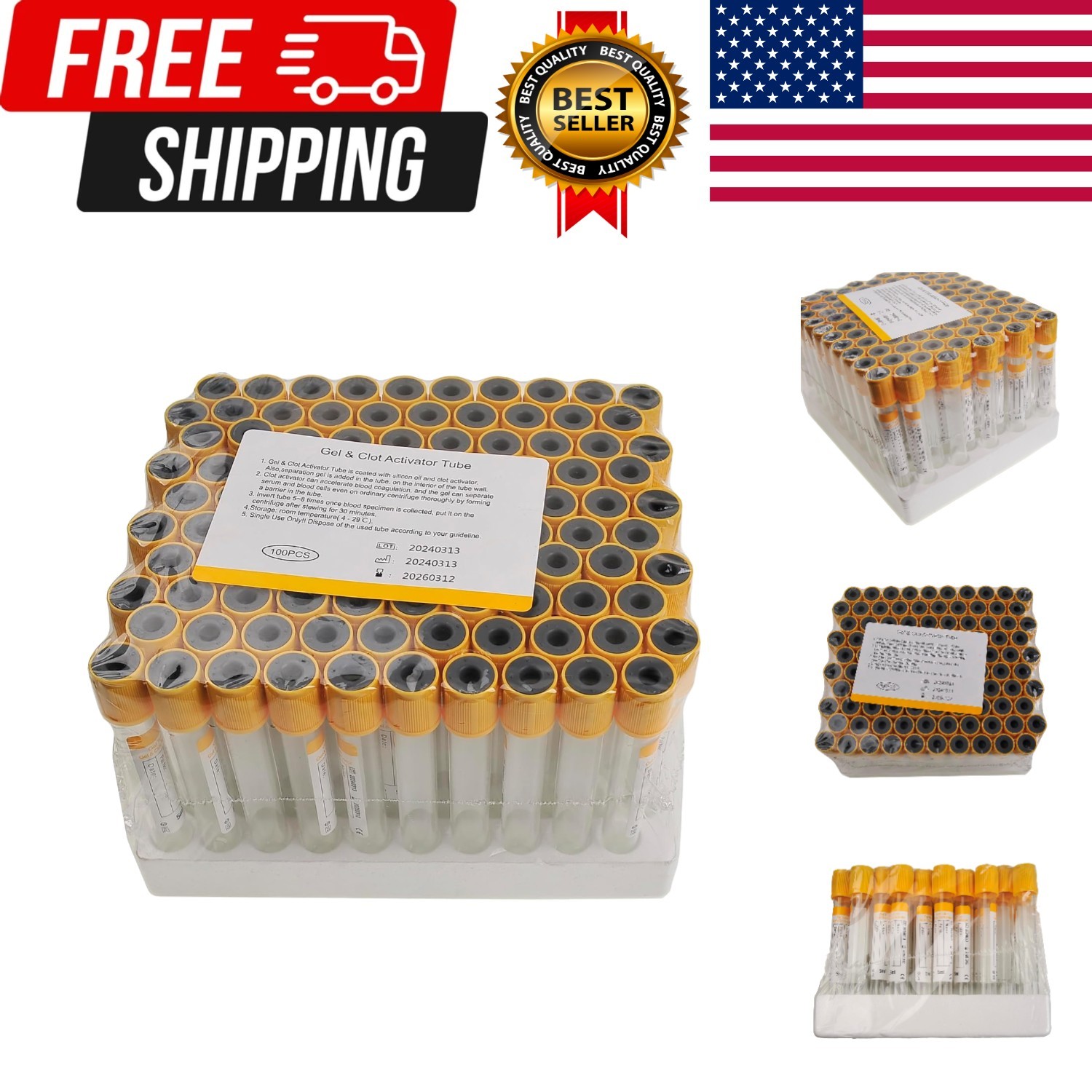 Pet Animals Lab Vacuum Blood Collection Tubes Gel Clot Activator Coagulation …