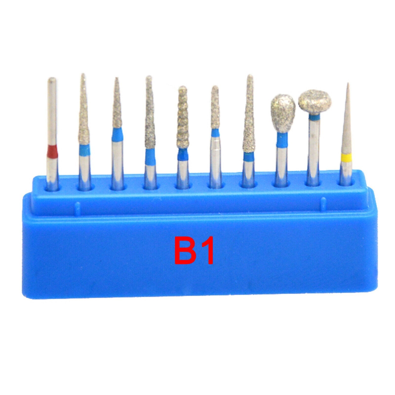 10pcs/Box Dental Diamond Burs for Teeth Porcelain Ceramics/Composite Polishing