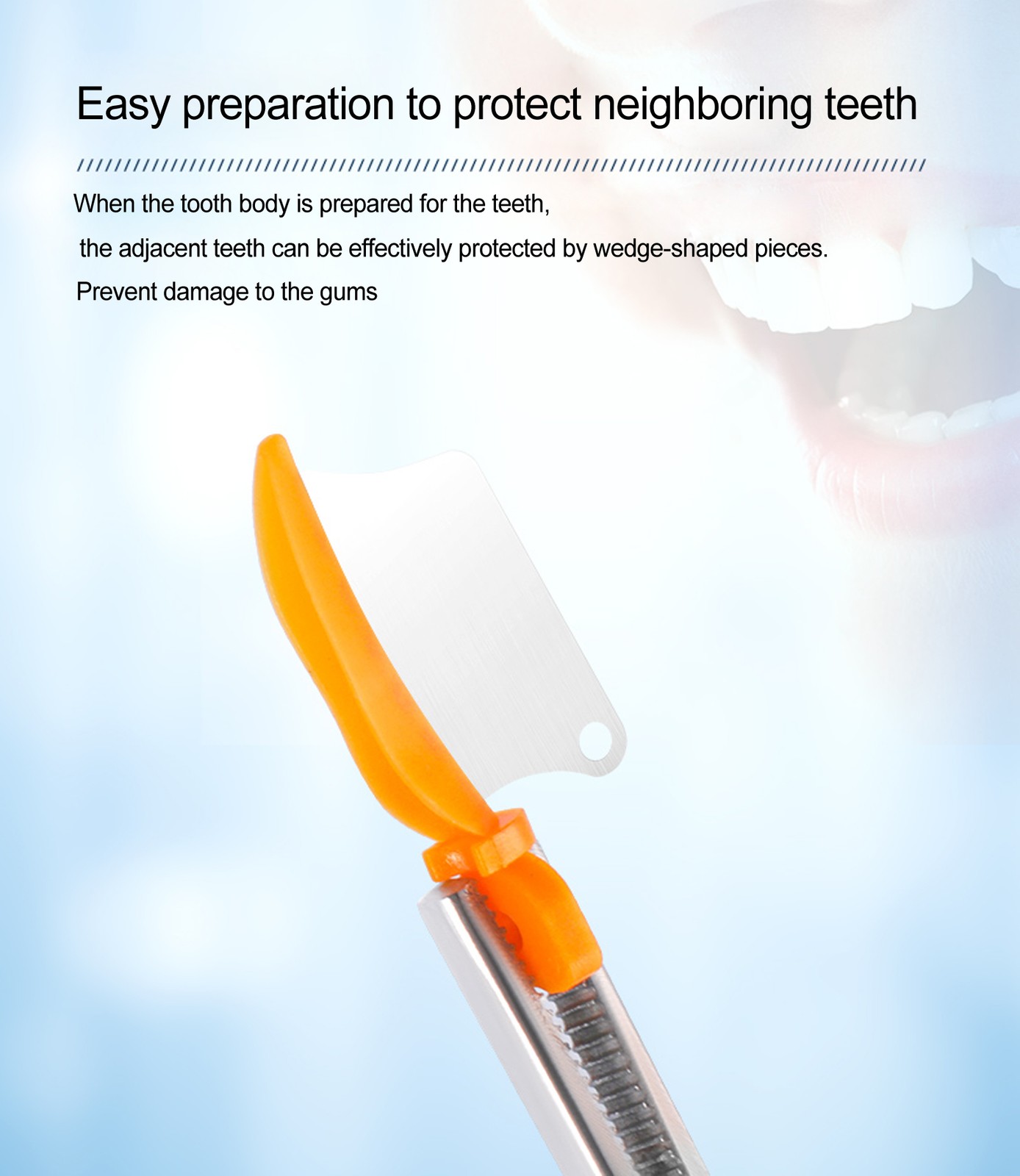 Dental Matrix Fender Wedges Prep Interproximal Diastema Wedge Guard L/M/S 50/Box