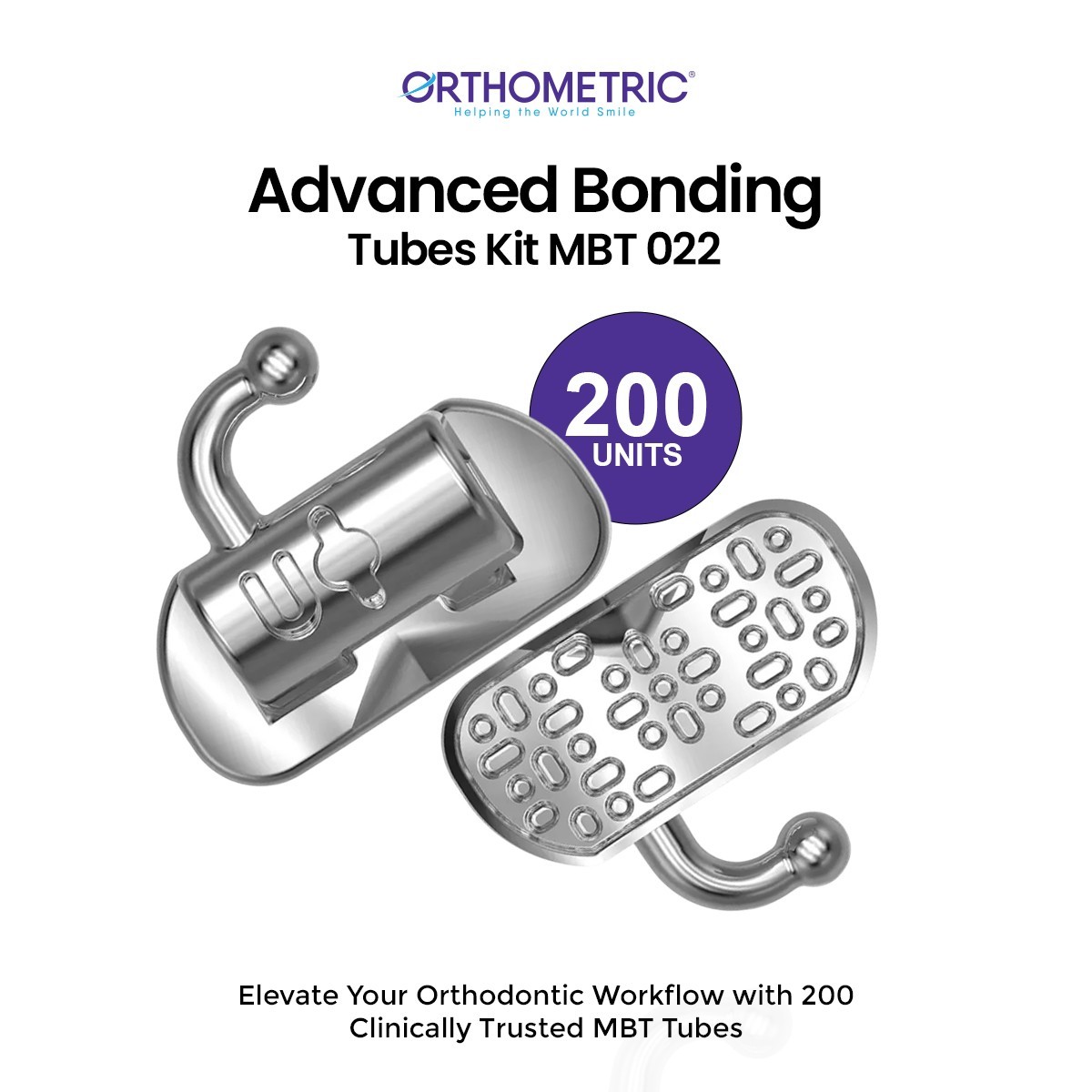 OrthoMetric Advanced Bonding Tubes Kit MBT 022 – 200 Units (20.12.2146)