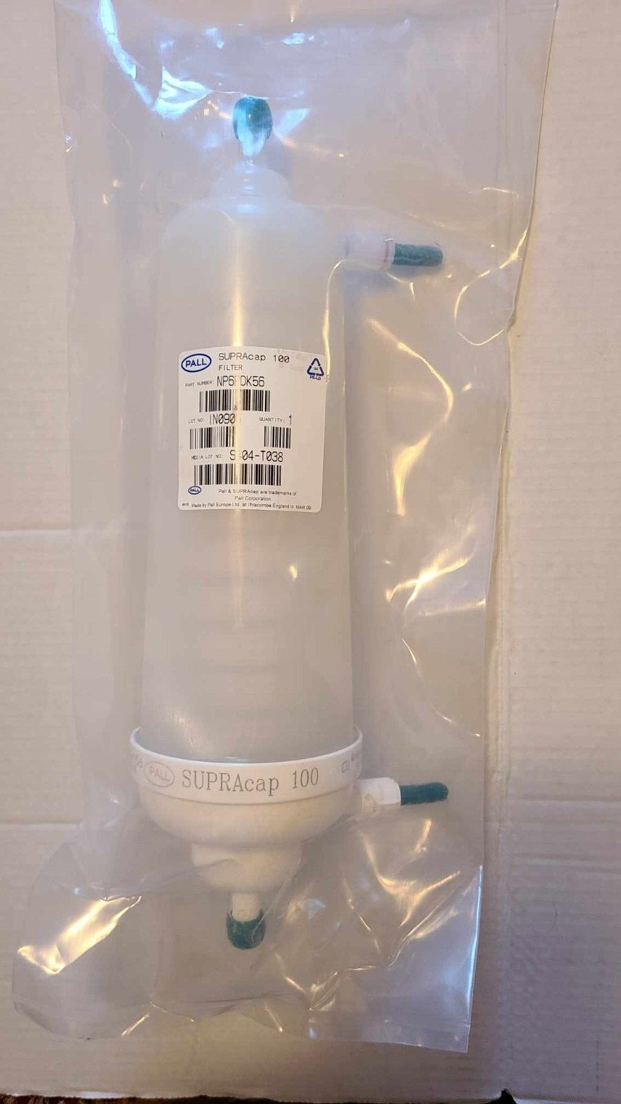 CYTIVA / PALL NP6PDK56 Supracap 100 depth filter capsule, in-line style, 10 in