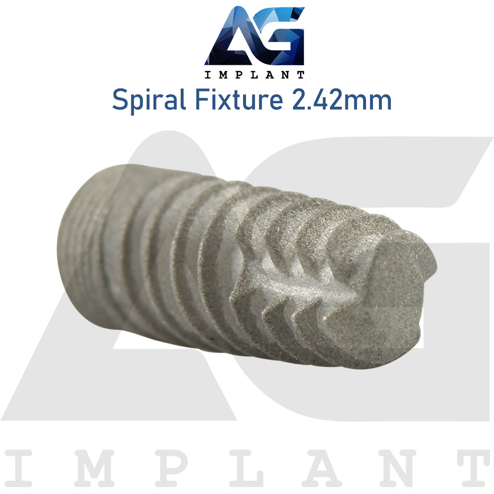 5 Spiral Fixture Titanium SLA Surface Int Hex 2.42mm Connection Dental Platform