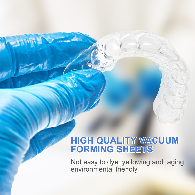 Dental Lab Splint Thermoforming Material Orthodontic Retainer Sheets Hard 0.8mm