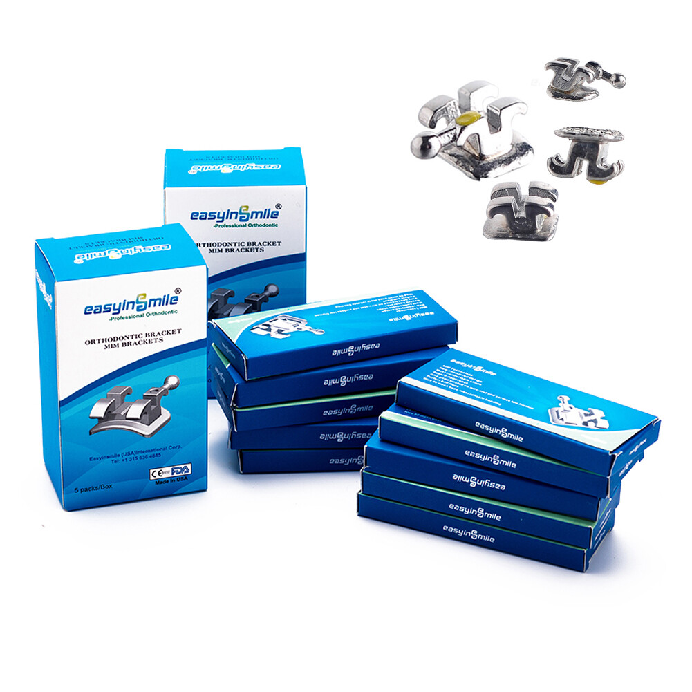 10Pks Orthodontic Bracket Mini Braces MBT/Roth 022 Dental Metal Braces 3/345Hook